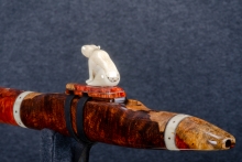 Brazilian Rosewood Burl Native American Flute, Minor, Mid G-4, #Q13D (2)